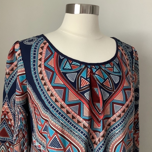 Pink Owl Aztec Blouse M - Picture 14 of 16